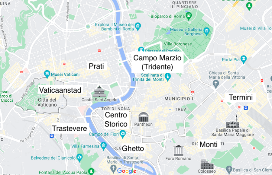 Die schönsten Stadtteile in Rom