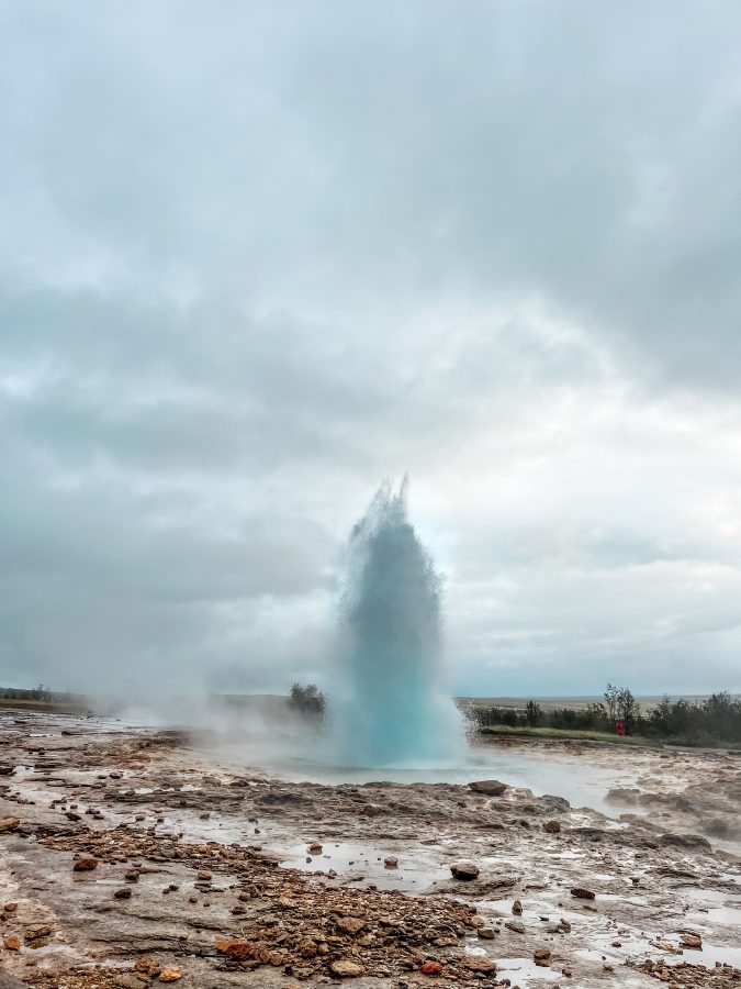 Geysire und Strokkur Geiser in Island