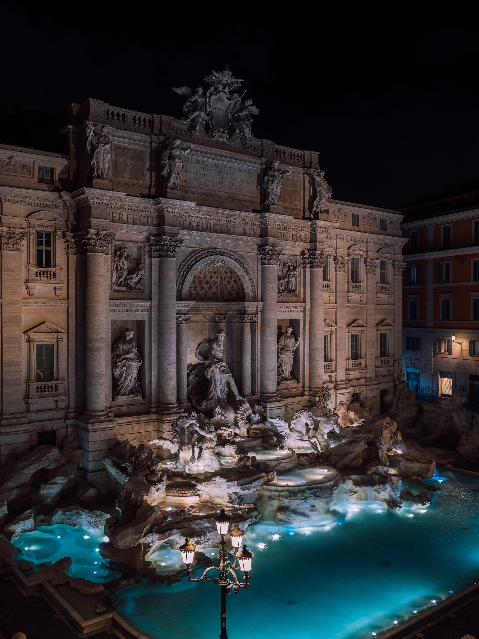 Besuch der Trevibrunnen am Abend