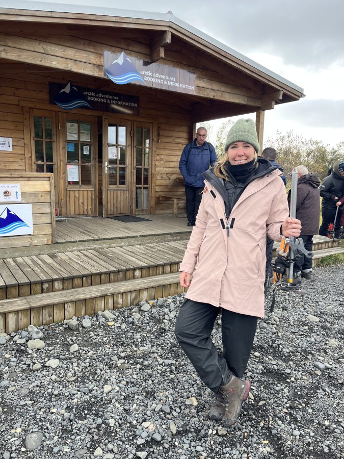 Bereit für die Gletscherwanderung in Island