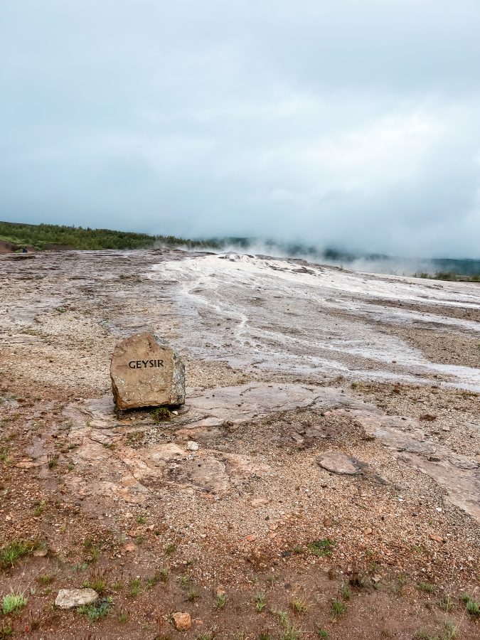 Geysir in der Golden Circle Route