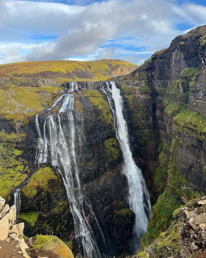 Wasserfall Glymur in Island
