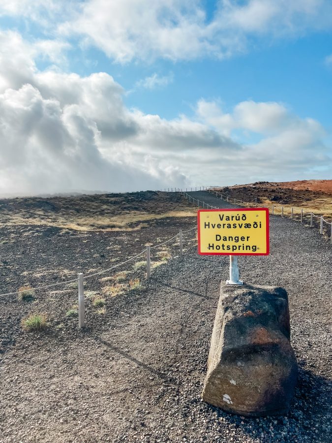 Geothermisches Gebiet Grunnuhver Island Reykjanes