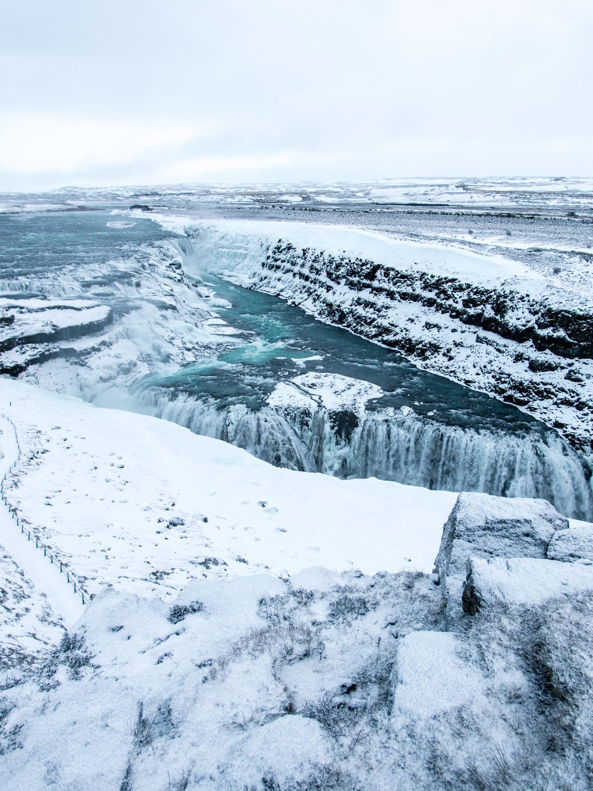 Gulfoss im Winter