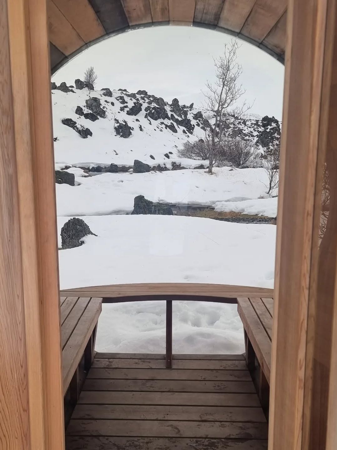 sauna Miðhraun Lava resort hotel in island auf Snæfellsnes