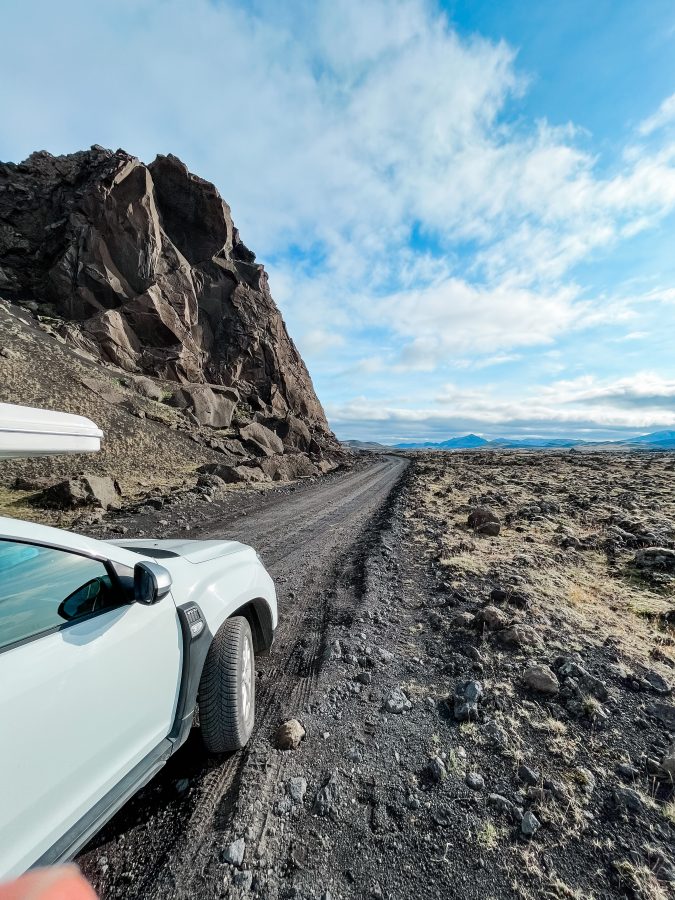 Landschaft bei Sonnenuntergang