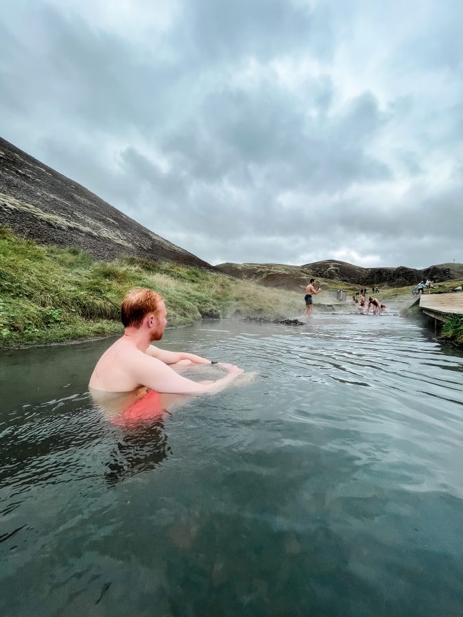 Reykjadalur heiße Quelle Island Goldener Kreis