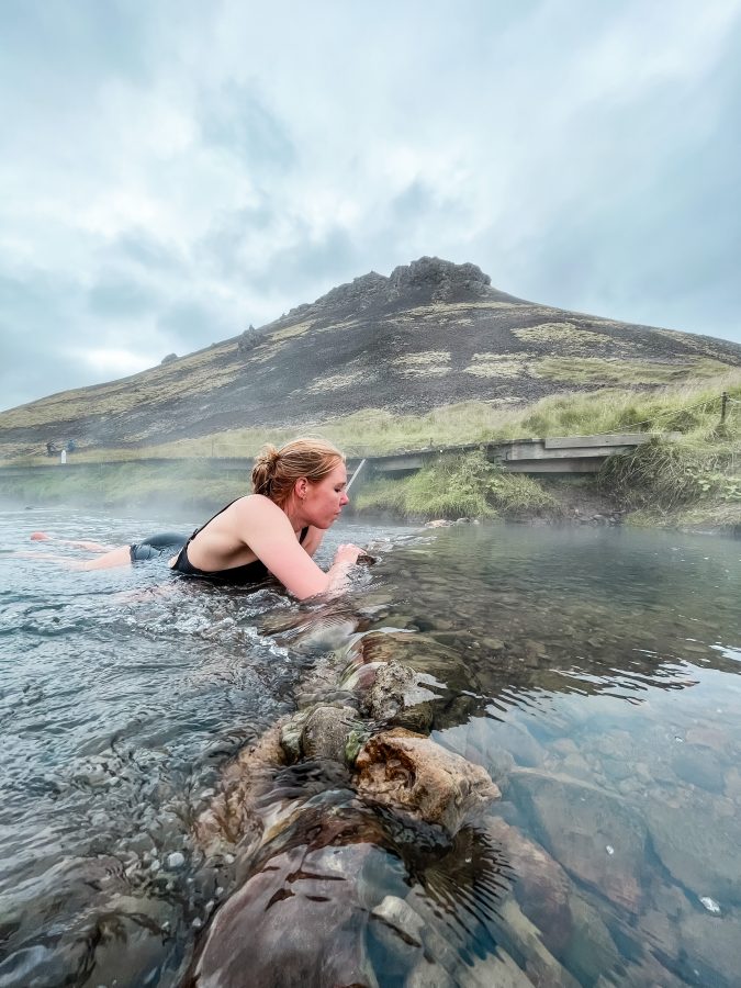 Reykjadalur heiße Quelle Island warme Fluss